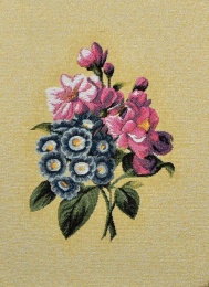 Картина 18х24 гобелен "Бутоньерка - синие цветы" (евро)