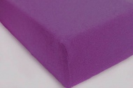 Простыня на резинке махровая 140х200 / оттенки фиолетового