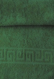 Полотенце махровое 70х140 "Темно зеленый" гладкокрашеное