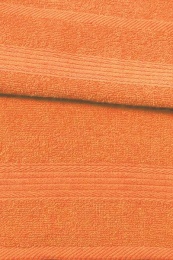 Полотенце махровое 50х85 Эконом - (оранжевый, 302)