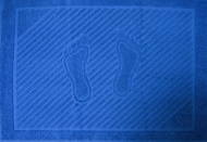 Полотенце махровое 50х70 "Ножки" гладкокрашеное (синий)
