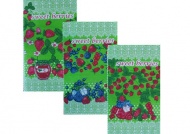 Полотенце вафельное купонное 35х60 "Сладкие ягоды" (зеленый)- упаковка 10 шт