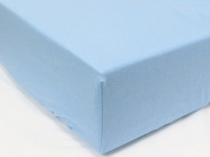 Простыня на резинке трикотажная 60х120 / оттенки голубого