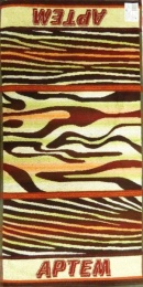 Полотенце махровое именное "Артем" (коричневый цвет)