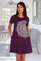 Платье женское модель 4164 фиолетовый