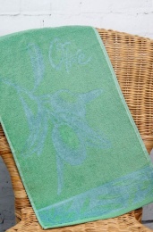 Полотенце махровое 30х50 "Олива" (вид 215, зеленый сланец)