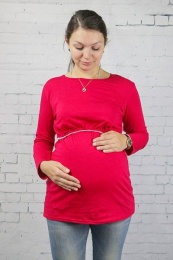 Туника для беременных и кормящих - рубин