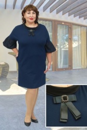 Платье женское модель Бомонд синий