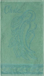 Полотенце махровое 30х50 "Перец" 4947 (вид 215, зеленый сланец)
