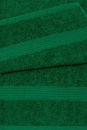 Полотенце махровое 50х90 бордюр №120 -пл. 350 гр/м²- (темно-зеленый, 505)