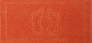 Полотенце 30х60 махровое "Ножки" (оранжевый)