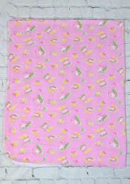 Пеленка трикотажная утепленная 95х120 см №3 (светло - розовая)