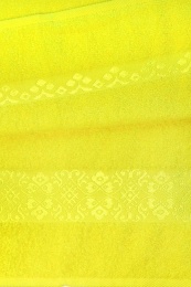 Полотенце махровое 50х90 №522 орнамент-пл. 370 гр/м²- (лимон, 401)