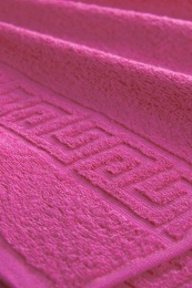 Полотенце махровое 70х135 "Теплый розовый" гладкокрашеное