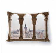 Подушка декоративная с 3D рисунком "Окно в Европу"
