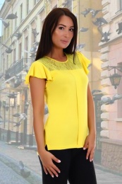 Блузка женская модель Рапсодия желтый