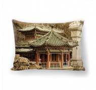 Подушка декоративная с 3D рисунком "Чайна таун"