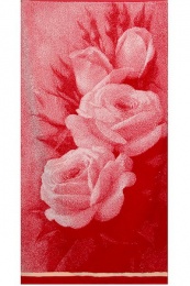 Полотенце махровое 70х140 "Розы 3D" 3871