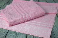 Набор махровых полотенец-2 шт- №806 (светло-розовый, 312)