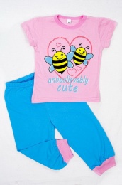 Пижама детская "Пчелка" (розовый)