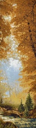 Картина 18х58 гобелен "Золотой лес" (евро)