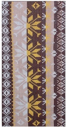 Полотенце махровое 70х140 "Вязаное" (коричневое)