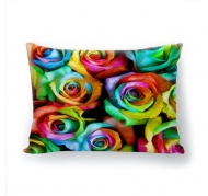 Подушка декоративная с 3D рисунком "Краски роз"