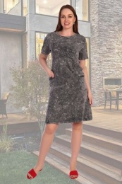 Платье женское модель 3418 темно-серый