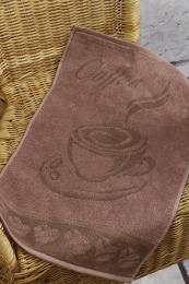Полотенце 30х50 махровое "Кофе" (вид 118, беж-какао)