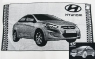 Полотенце махровое 70х140  "Hyundai"