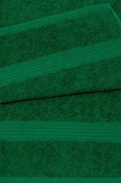 Полотенце махровое 35х70 бордюр №120 -пл. 350 гр/м²- (темно-зеленый, 505)