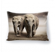 Подушка декоративная с 3D рисунком "Слоны"