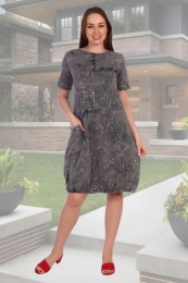 Платье женское модель 3417 темно-серый