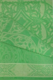 Полотенце махровое 70х130 Бамбук- "Орнамент" 4845 (вид 48, зеленая фисташка)
