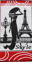 Полотенце 40х70 махровое сувенирное "Lady Style'' 4771
