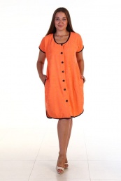 Халат женский Х-324 (махра) оранжевый