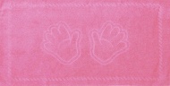 Полотенце 30х60 махровое "Ручки" (светло-розовый) вид 42