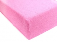 Простыня на резинке махровая 180х200 / оттенки розового