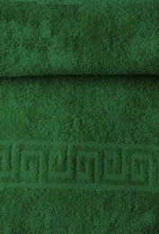 Полотенце махровое 40х70 "Тёмно-зелёное" гладкокрашеное 