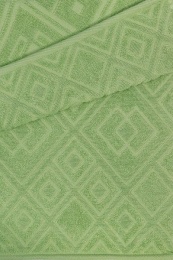 Полотенце махровое 70х140 "Ромбы" 4443 (вид 175, зеленый)