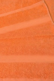 Полотенце махровое 50х90 бордюр №120 -пл. 350 гр/м²- (оранжевый, 302)