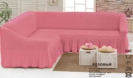 Чехол на угловой диван, арт. 239 Розовый