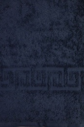Полотенце махровое 40х70 "Темно-синий, navy" гладкокрашеное