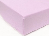 Простыня на резинке трикотажная 60х120 / оттенки светло-розового