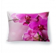 Подушка декоративная с 3D рисунком "Нежная орхидея"