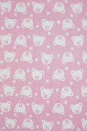 Одеяло детское байковое 100х140 АРТ: Малютка (цвет розовый)
