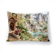 Подушка декоративная с 3D рисунком "Горный рай"