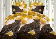 КПБ поплин семейный 3D "Леопард" арт. 575