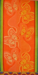 Полотенце махровое 70х140 "Бабочки добби"