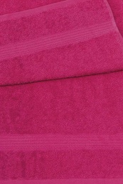 Полотенце махровое 50х90 бордюр №120 -пл. 350 гр/м²- (тепло-розовый, 202)